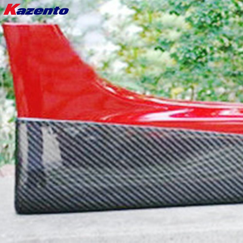 Kazento For Mitsubishi EVO 10 X CZ4A 07-16 V-Style Side Skirts Spats Add On Pair Carbon