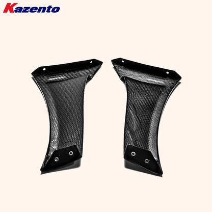 Kazento For Mitsubishi EVO 10 X CZ4A 07-16 VRS Style Wide Carbon Side Rear Air Panel