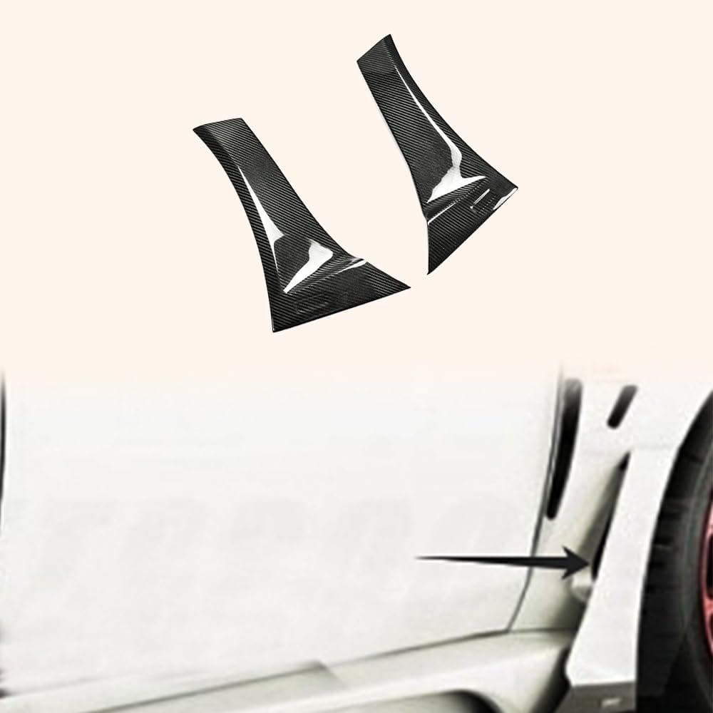 Kazento For Mitsubishi EVO 10 X CZ4A 07-16 VRS Style Wide Carbon Side Rear Air Panel