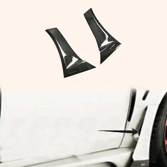 Kazento For Mitsubishi EVO 10 X CZ4A 07-16 VRS Style Wide Carbon Side Rear Air Panel