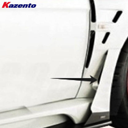 Kazento For Mitsubishi EVO 10 X CZ4A 07-16 VRS Style Wide Fiberglass Side Rear Air Panel