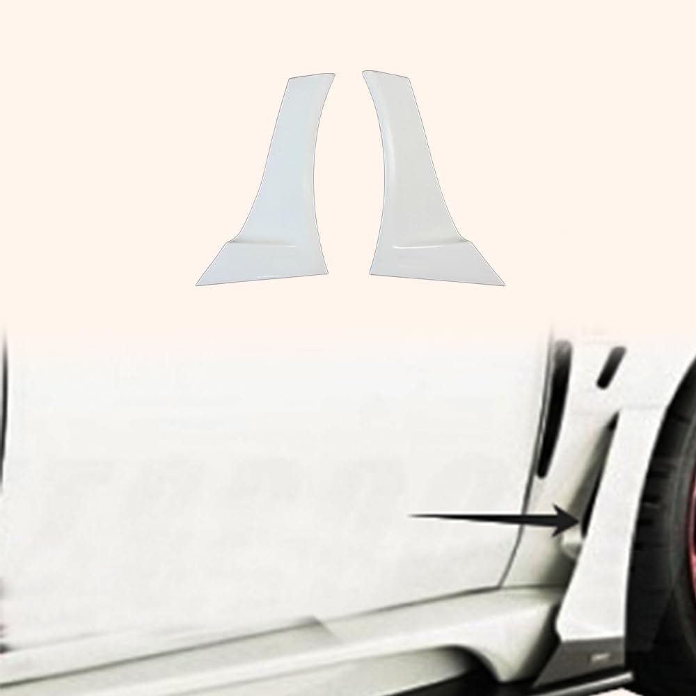 Kazento For Mitsubishi EVO 10 X CZ4A 07-16 VRS Style Wide Fiberglass Side Rear Air Panel