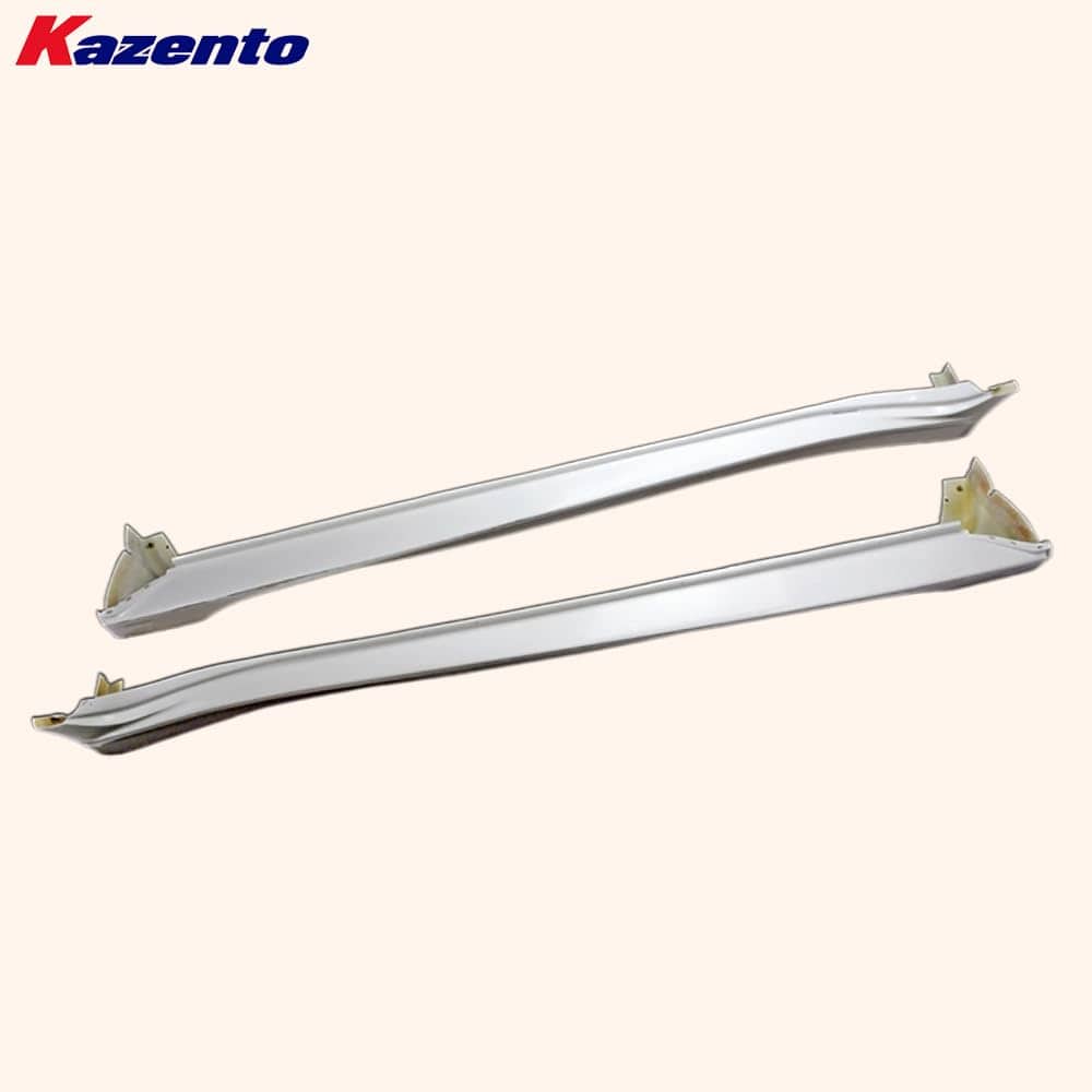 Kazento For Mitsubishi EVO 10 X CZ4A 07-16 VRS Style Wide Fiberglass Side Skirts 2pcs Kazento Carbon Parts 车身侧板 EVO10-SS-VA-FRP