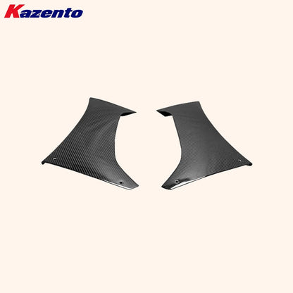 Kazento For Mitsubishi EVO 10 X CZ4A 07-16 VS2 Wide Style Carbon Fiber Rear Bumper Duct Kazento Carbon Parts 车身侧板 EVO10-BV-R-VA2-CF