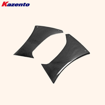 Kazento For Mitsubishi EVO 10 X CZ4A 07-16 VS2 Wide Style Carbon Fiber Rear Bumper Duct Kazento Carbon Parts 车身侧板 EVO10-BV-R-VA2-CF