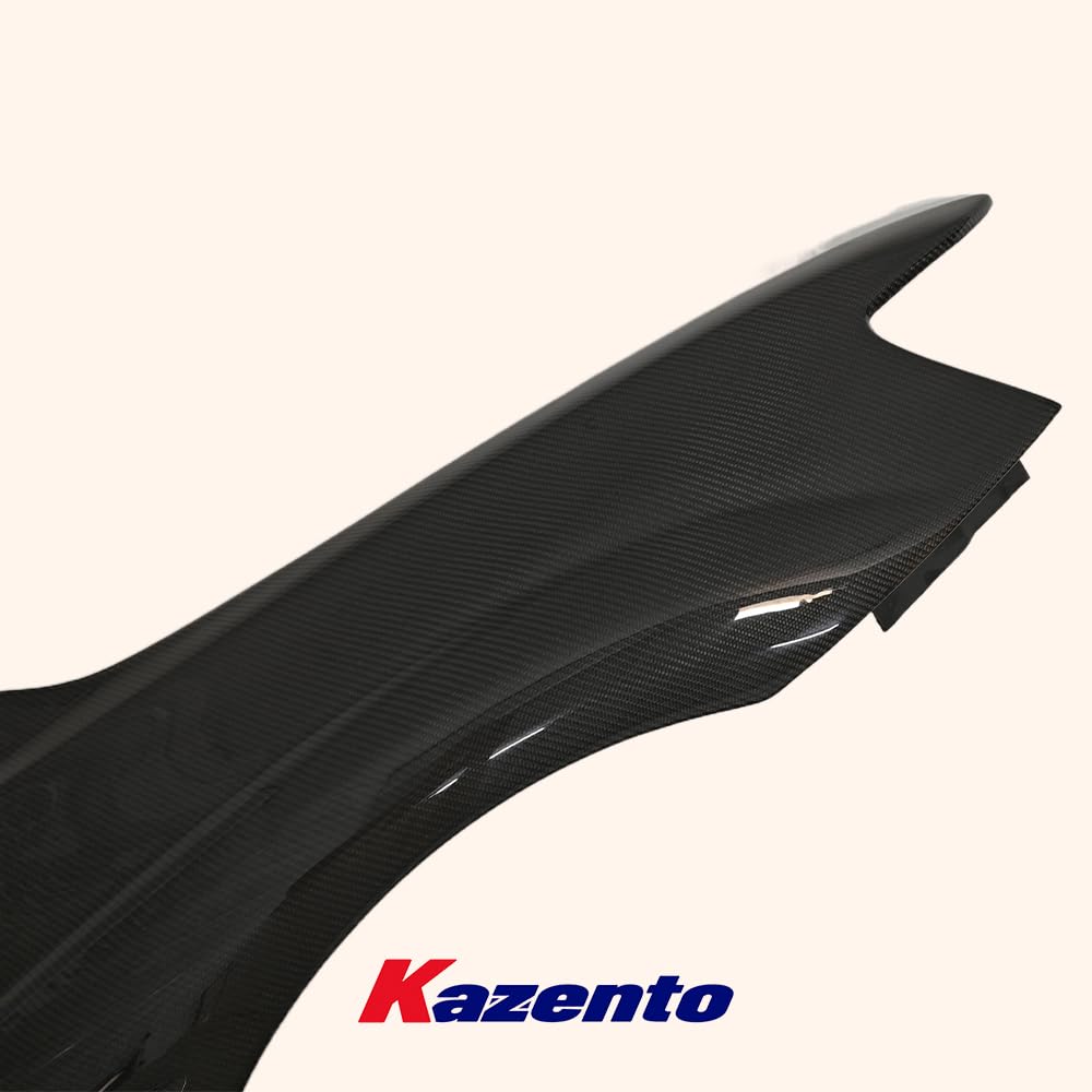 Kazento For Mitsubishi EVO 10 X Lancer Evolution Vented Front Fender Carbon Fiber Kazento Carbon Parts 车身侧板 Carbon Fiber EVO10-FF-CS-CF