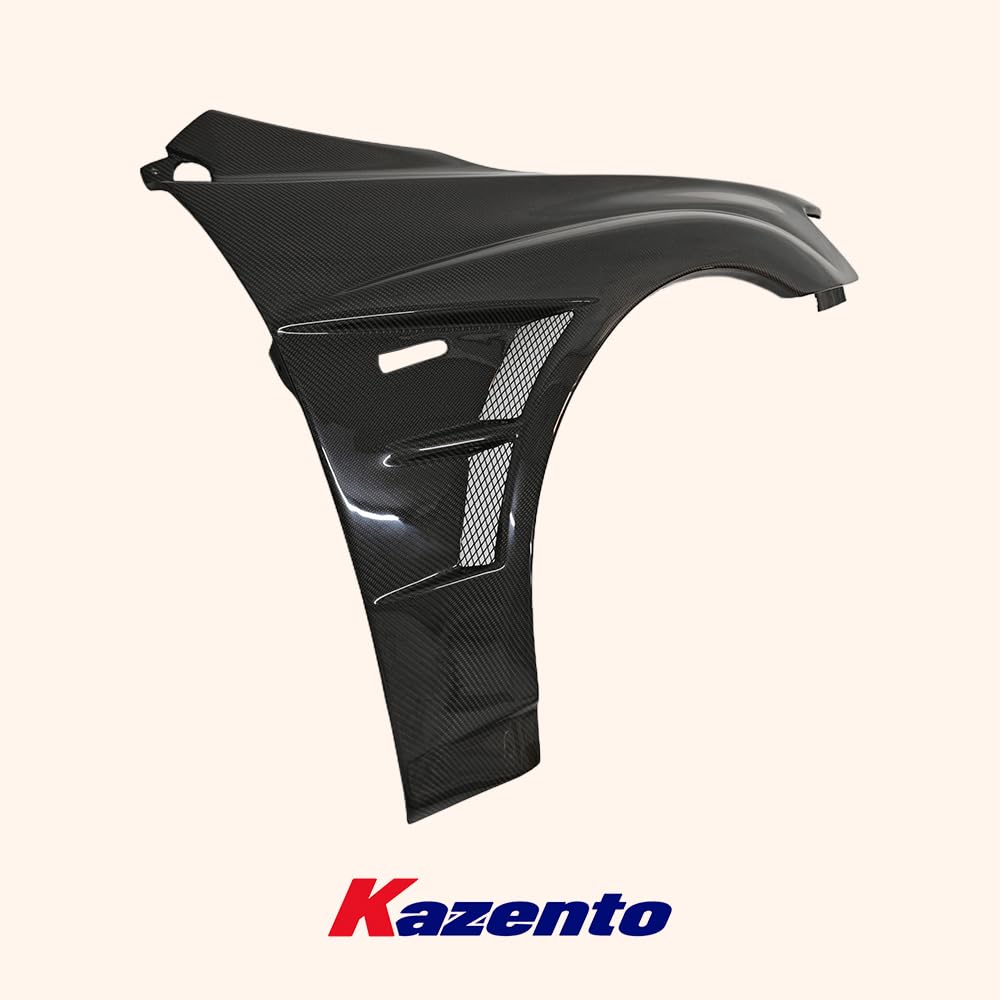 Kazento For Mitsubishi EVO 10 X Lancer Evolution Vented Front Fender Carbon Fiber Kazento Carbon Parts 车身侧板 Carbon Fiber EVO10-FF-CS-CF