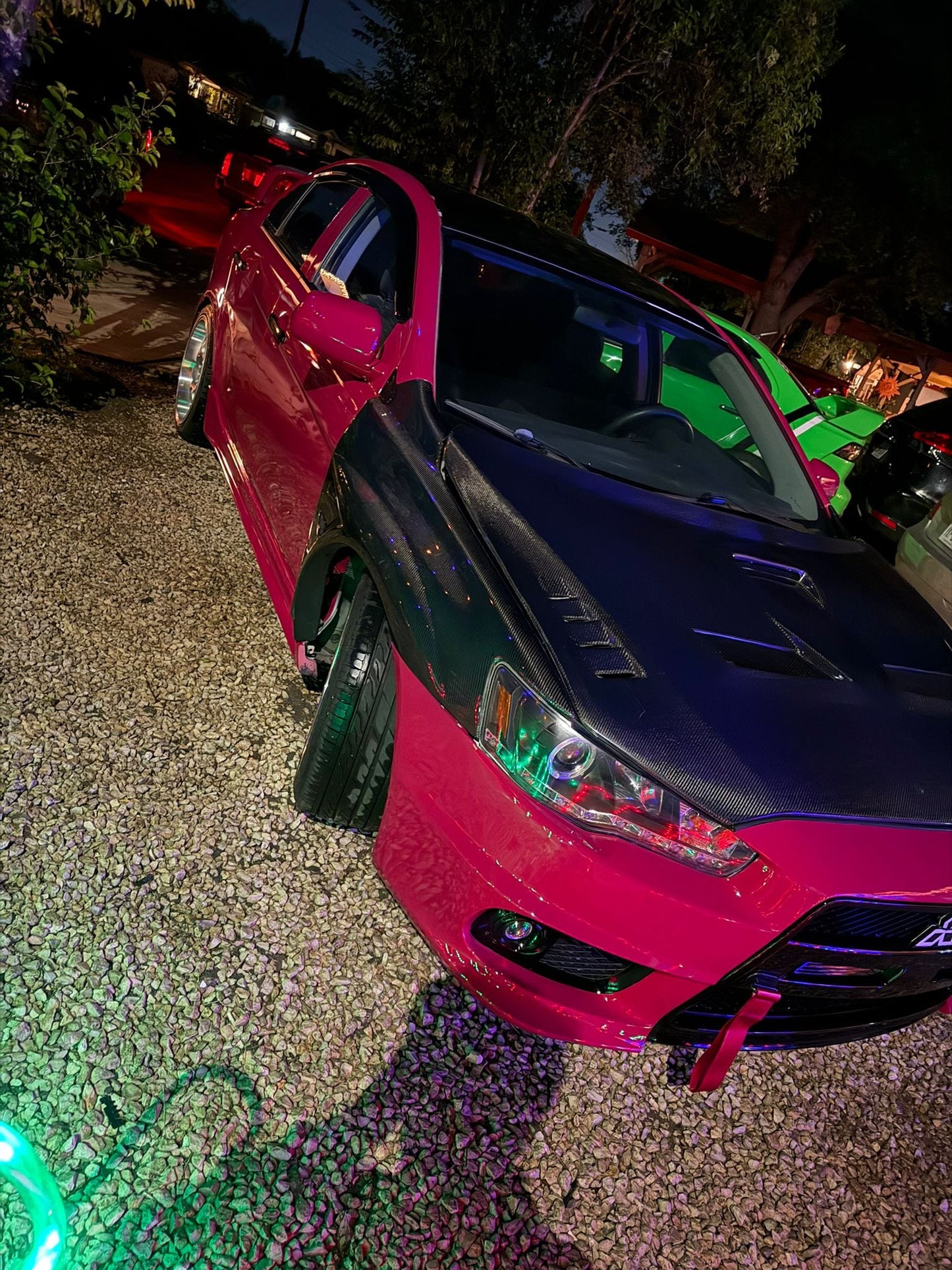 Kazento For Mitsubishi EVO 10 X Lancer Evolution Vented Front Fender Carbon Fiber