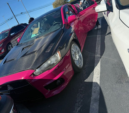 Kazento For Mitsubishi EVO 10 X Lancer Evolution Vented Front Fender Carbon Fiber