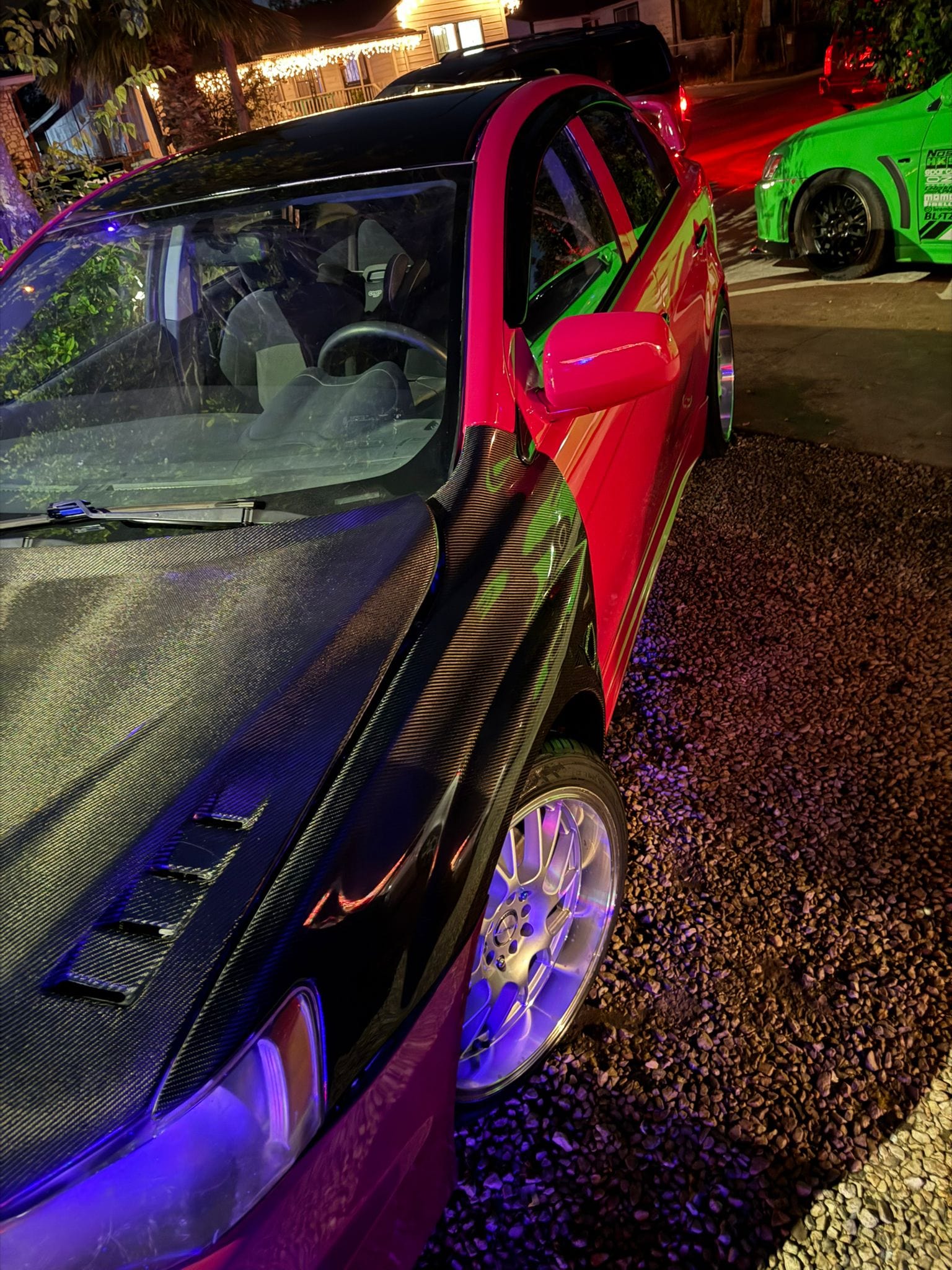 Kazento For Mitsubishi EVO 10 X Lancer Evolution Vented Front Fender Carbon Fiber