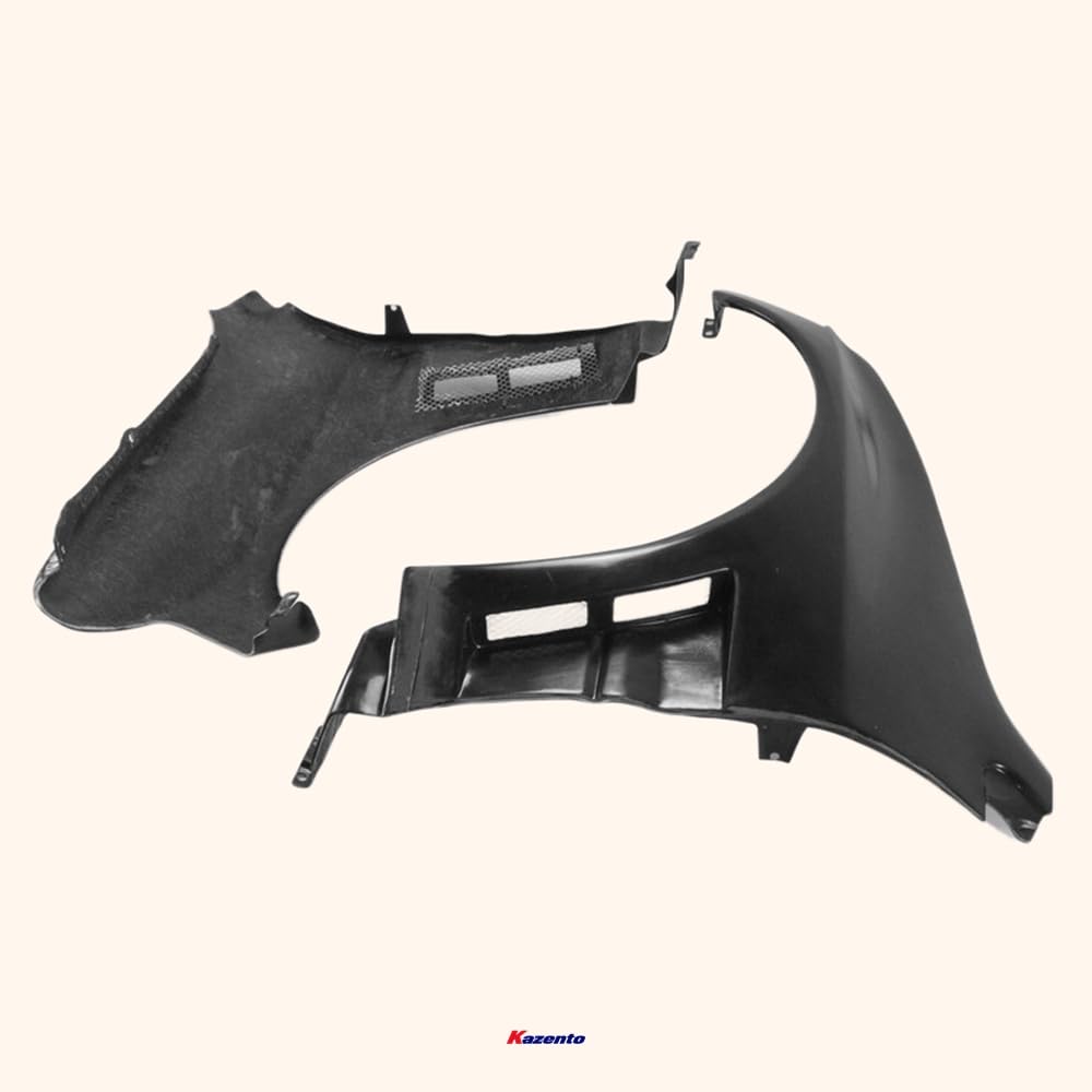 Kazento For Mitsubishi Evo 8 9 Ap Style Wide Body Front Fender +40Mm Fiber Glass Kazento Carbon Parts 车身侧板 EVO8-FF-APR-WIDE-FRP