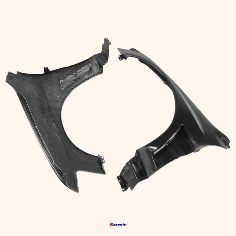 Kazento For Mitsubishi Evo 8 9 Ap Style Wide Body Front Fender +40Mm Fiber Glass Kazento Carbon Parts 车身侧板 EVO8-FF-APR-WIDE-FRP