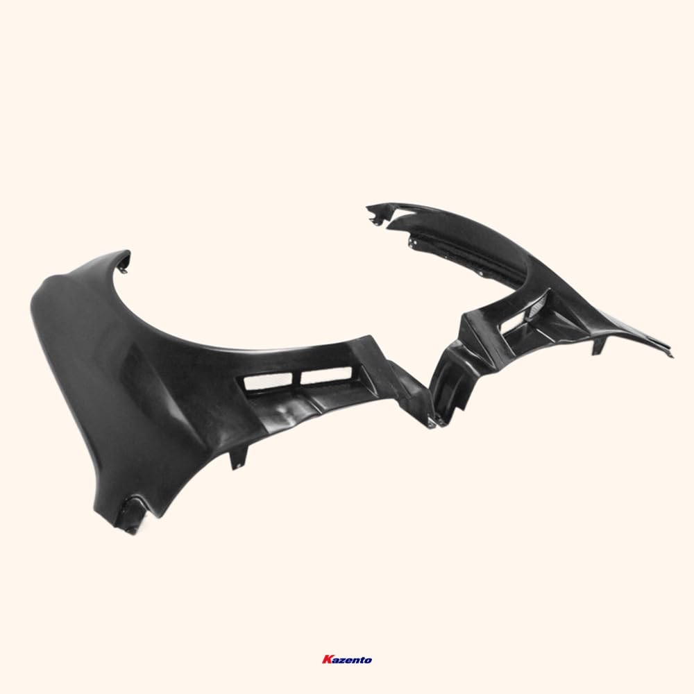 Kazento For Mitsubishi Evo 8 9 Ap Style Wide Body Front Fender +40Mm Fiber Glass Kazento Carbon Parts 车身侧板 EVO8-FF-APR-WIDE-FRP