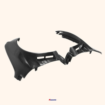 Kazento For Mitsubishi Evo 8 9 Ap Style Wide Body Front Fender +40Mm Fiber Glass Kazento Carbon Parts 车身侧板 EVO8-FF-APR-WIDE-FRP