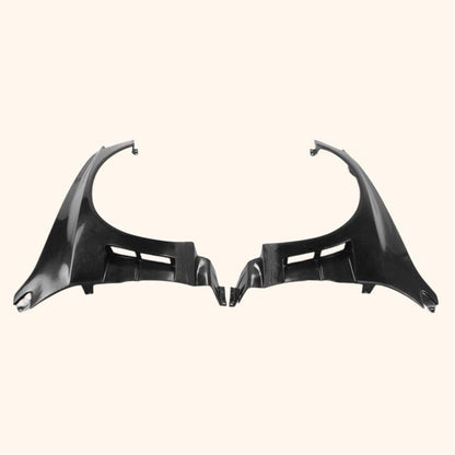 Kazento For Mitsubishi Evo 8 9 Ap Style Wide Body Front Fender +40Mm Fiber Glass Kazento Carbon Parts 车身侧板 EVO8-FF-APR-WIDE-FRP