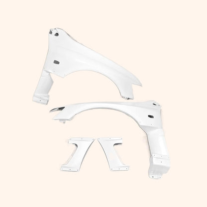 Kazento For Mitsubishi Evolution 8 9 Vrs Style Aero Gt Front Vented Fender Fiber Glass Kazento Carbon Parts 车身侧板 EVO8-FF-VA-FRP