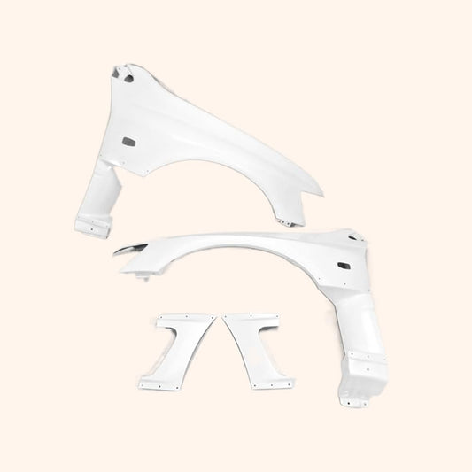 Kazento For Mitsubishi Evolution 8 9 Vrs Style Aero Gt Front Vented Fender Fiber Glass Kazento Carbon Parts 车身侧板 EVO8-FF-VA-FRP