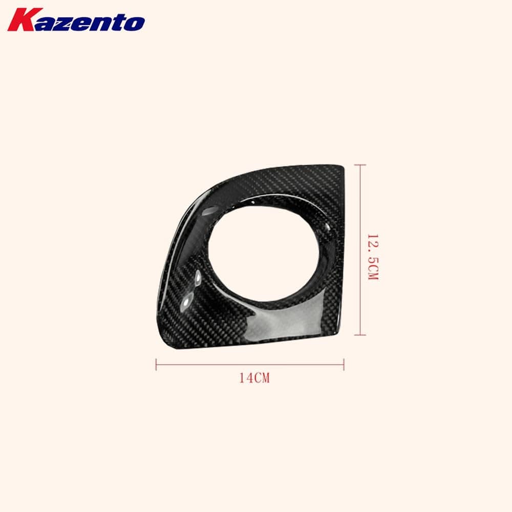 Kazento For Mitsubishi Evolution EVO 10 CZ4A 07-16 Carbon Front Bumper Fog Light Cover Kazento Carbon Parts 车身侧板 EVO10-FOG-CF