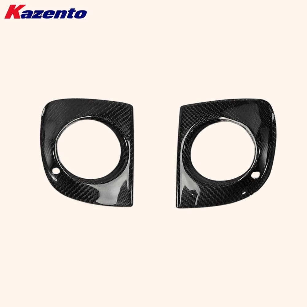 Kazento For Mitsubishi Evolution EVO 10 CZ4A 07-16 Carbon Front Bumper Fog Light Cover Kazento Carbon Parts 车身侧板 EVO10-FOG-CF