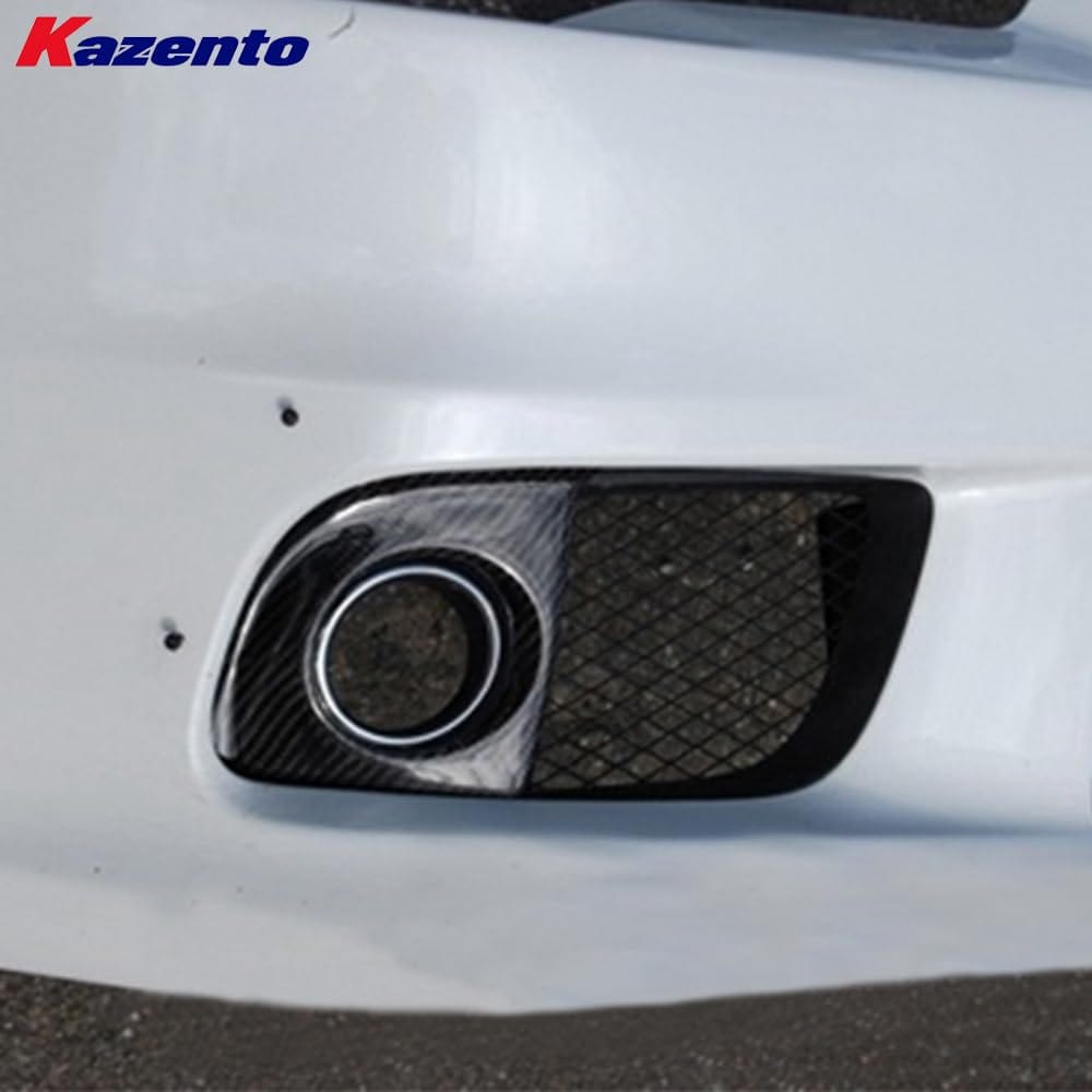 Kazento For Mitsubishi Evolution EVO 10 CZ4A 07-16 Carbon Front Bumper Fog Light Cover Kazento Carbon Parts 车身侧板 EVO10-FOG-CF