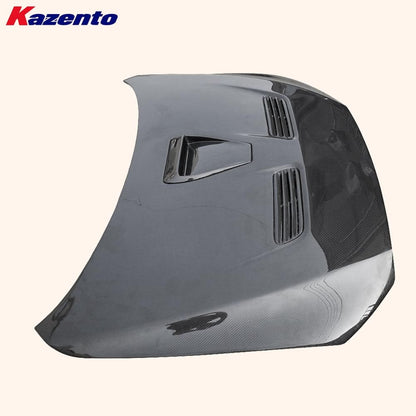 Kazento For Mitsubishi Evolution EVO 10 CZ4A 07-16 Carbon OE Style Front Bumper Hood