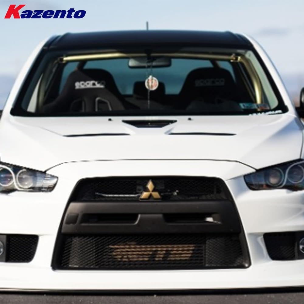Kazento For Mitsubishi Evolution EVO 10 CZ4A 07-16 Carbon OE Style Front Grill Cover Kazento Carbon Parts 车身侧板 EVO10-FG-CF