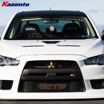 Kazento For Mitsubishi Evolution EVO 10 CZ4A 07-16 Carbon OE Style Front Grill Cover Kazento Carbon Parts 车身侧板 EVO10-FG-CF