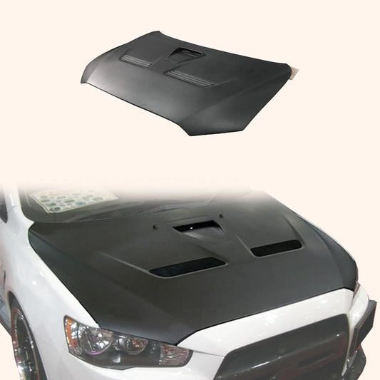 Kazento For Mitsubishi Evolution EVO 10 CZ4A 07-16 Matte Carbon OE Style Front Hood Kazento Carbon Parts 车身侧板 EVO10-HOOD-OE-MAT-MCF2