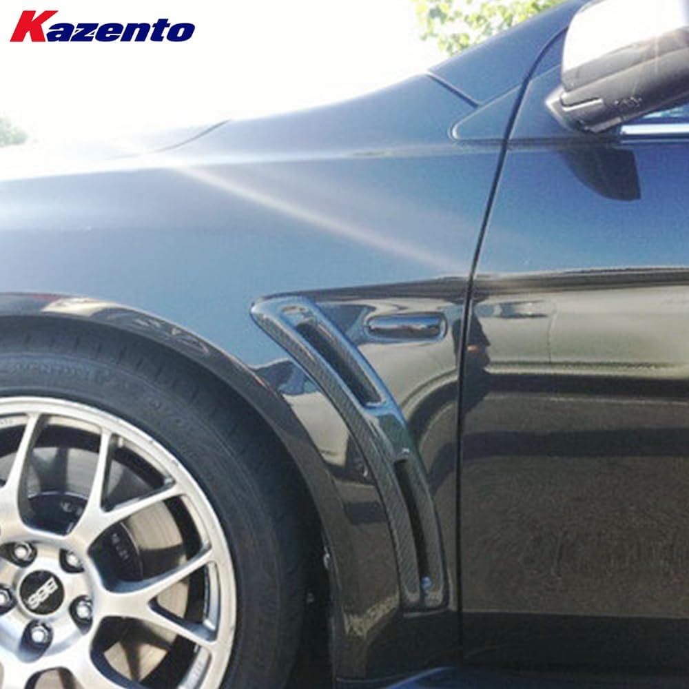 Kazento For Mitsubishi Evolution EVO 10 CZ4A 07-16 V-Style Carbon Front Fender Vents Kazento Carbon Parts 车身侧板 EVO10-FV-VA-CF