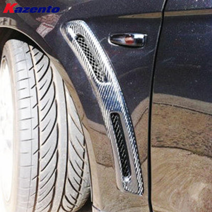 Kazento For Mitsubishi Evolution EVO 10 CZ4A 07-16 V-Style Carbon Front Fender Vents Kazento Carbon Parts 车身侧板 EVO10-FV-VA-CF