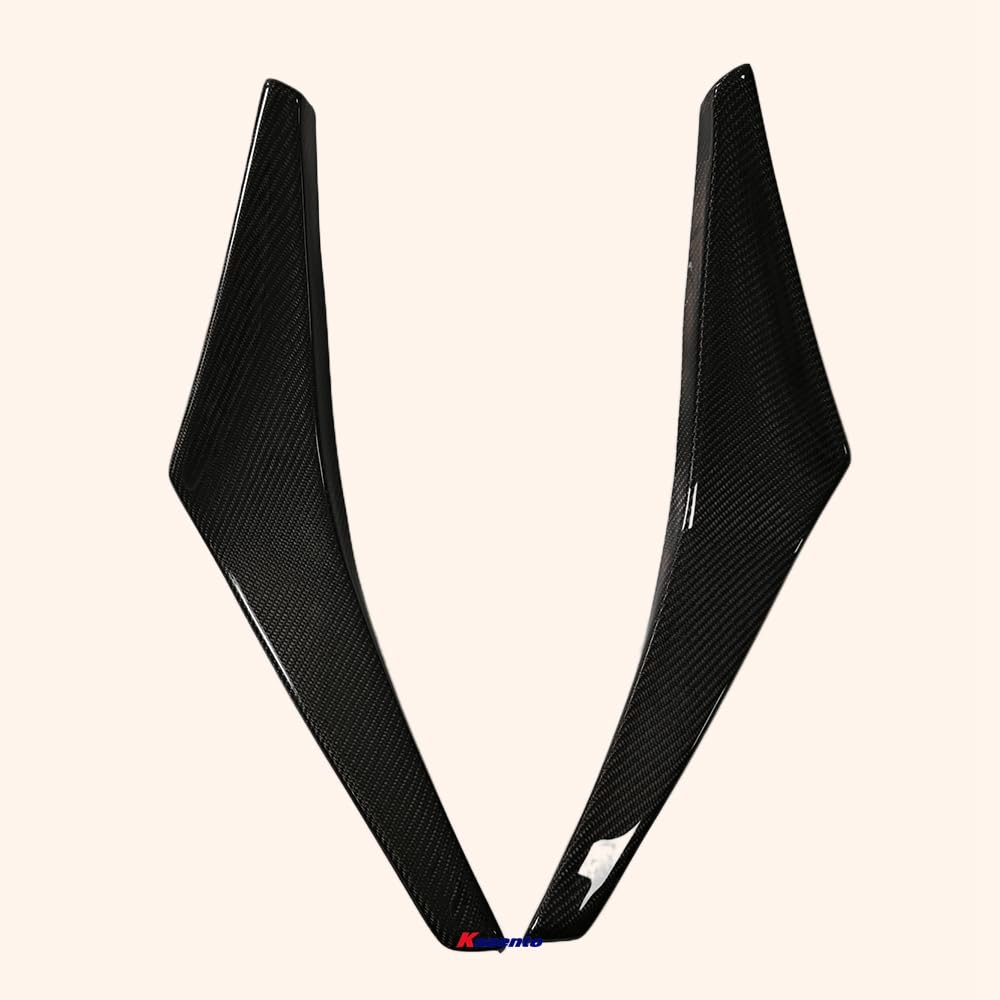 Kazento For Mitsubishi Evolution EVO 8 03-05 Carbon Fiber VS Style Front Bumper Canards Kazento Carbon Parts 车身侧板 EV08-CANA-VA-CF