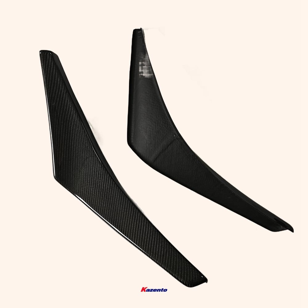 Kazento For Mitsubishi Evolution EVO 8 03-05 Carbon Fiber VS Style Front Bumper Canards Kazento Carbon Parts 车身侧板 EV08-CANA-VA-CF