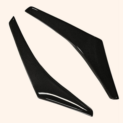 Kazento For Mitsubishi Evolution EVO 8 03-05 Carbon Fiber VS Style Front Bumper Canards Kazento Carbon Parts 车身侧板 EV08-CANA-VA-CF