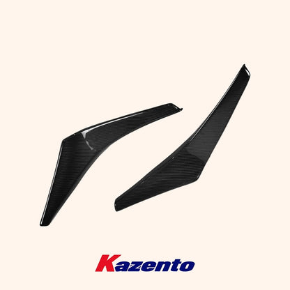 Kazento For Mitsubishi Evolution EVO 8 03-05 Carbon Fiber VS Style Front Bumper Canards