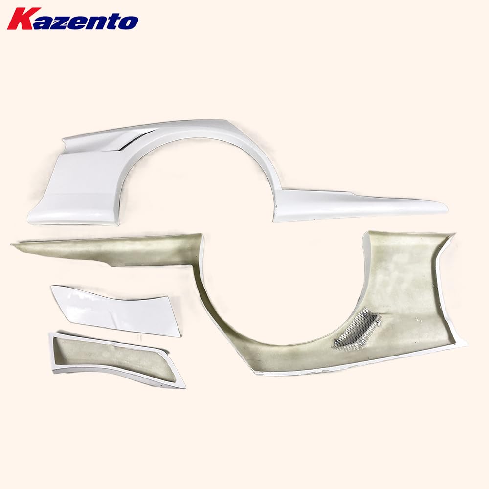 Kazento For Mitsubishi Evolution VIII EVO 8 9 Sedan VTX Fiberglass Rear Over Fender Kazento Carbon Parts 车身侧板 EVO8-RF-VTX-FRP