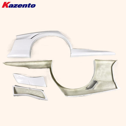 Kazento For Mitsubishi Evolution VIII EVO 8 9 Sedan VTX Fiberglass Rear Over Fender Kazento Carbon Parts 车身侧板 EVO8-RF-VTX-FRP