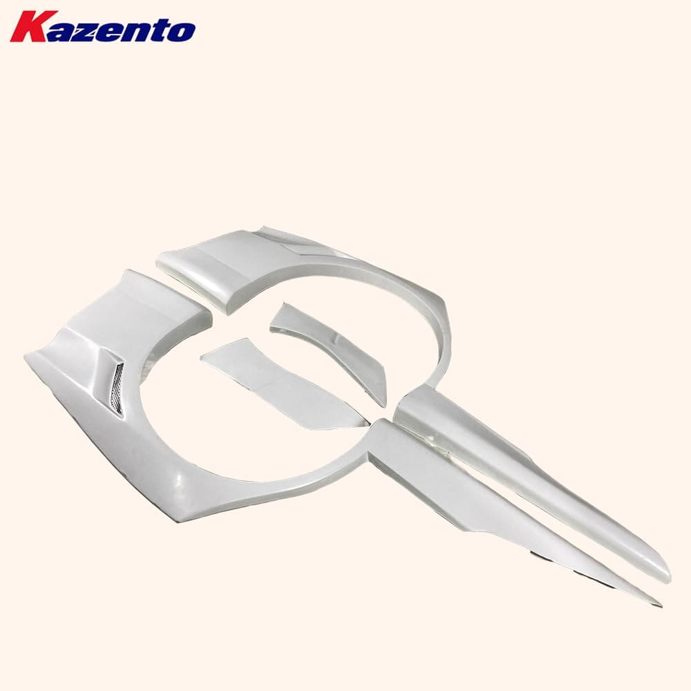 Kazento For Mitsubishi Evolution VIII EVO 8 9 Sedan VTX Fiberglass Rear Over Fender Kazento Carbon Parts 车身侧板 EVO8-RF-VTX-FRP