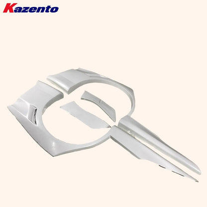 Kazento For Mitsubishi Evolution VIII EVO 8 9 Sedan VTX Fiberglass Rear Over Fender Kazento Carbon Parts 车身侧板 EVO8-RF-VTX-FRP