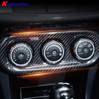 Kazento For Mitsubishi Evolution X EVO 10 CZ4A 07-16 Carbon Air Condition Trim Cover Kazento Carbon Parts 车身侧板 EVO10-AIR-CON-CF