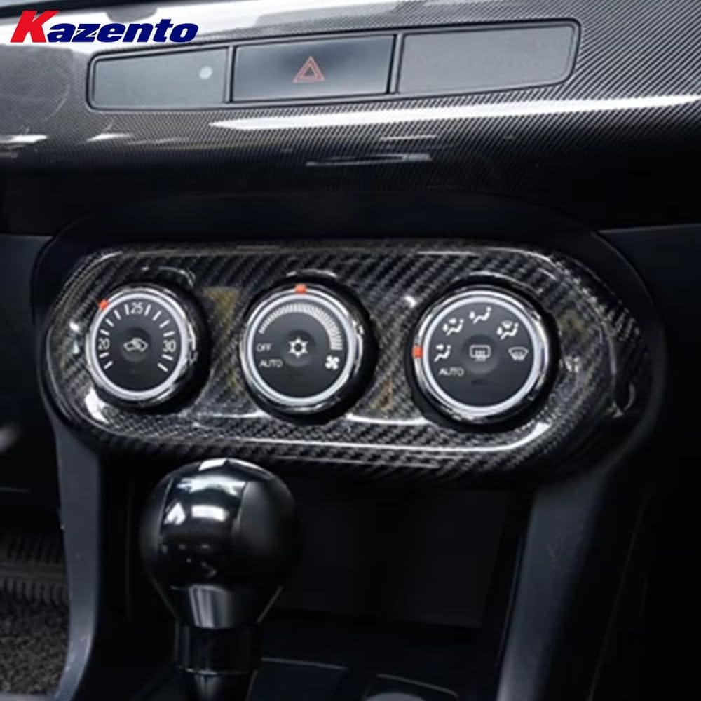 Kazento For Mitsubishi Evolution X EVO 10 CZ4A 07-16 Carbon Air Condition Trim Cover Kazento Carbon Parts 车身侧板 EVO10-AIR-CON-CF