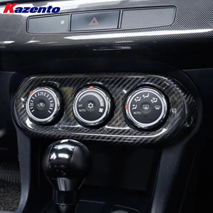 Kazento For Mitsubishi Evolution X EVO 10 CZ4A 07-16 Carbon Air Condition Trim Cover Kazento Carbon Parts 车身侧板 EVO10-AIR-CON-CF