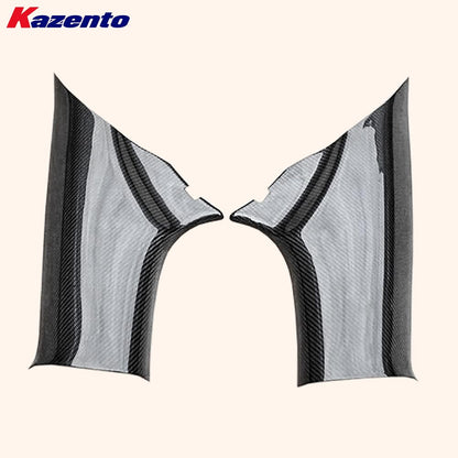 Kazento For Mitsubishi Evolution X EVO 10 CZ4A Sedan 07-16 Carbon Air Bag Seatbelt Cover