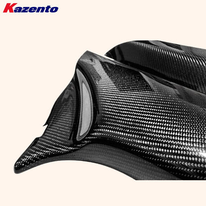 Kazento For Mitsubishi Evolution X EVO 10 CZ4A Sedan 07-16 Carbon Air Bag Seatbelt Cover