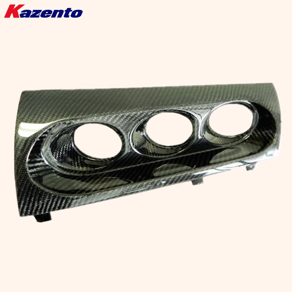 Kazento For Mitsubishi Evolution X EVO 10 (RHD) 07-16 M7 Carbon Triple Gauge Pod 60mm Kazento Carbon Parts 车身侧板 EVO10-POD-TRI-60R-CF