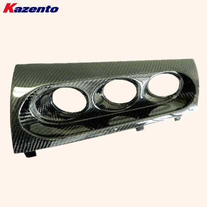 Kazento For Mitsubishi Evolution X EVO 10 (RHD) 07-16 M7 Carbon Triple Gauge Pod 60mm Kazento Carbon Parts 车身侧板 EVO10-POD-TRI-60R-CF