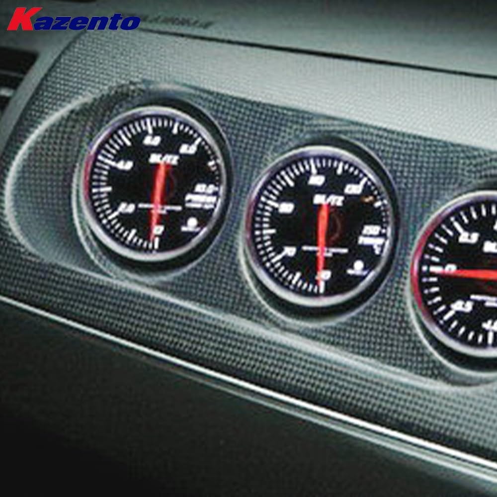 Kazento For Mitsubishi Evolution X EVO 10 (RHD) 07-16 M7 Carbon Triple Gauge Pod 60mm Kazento Carbon Parts 车身侧板 EVO10-POD-TRI-60R-CF