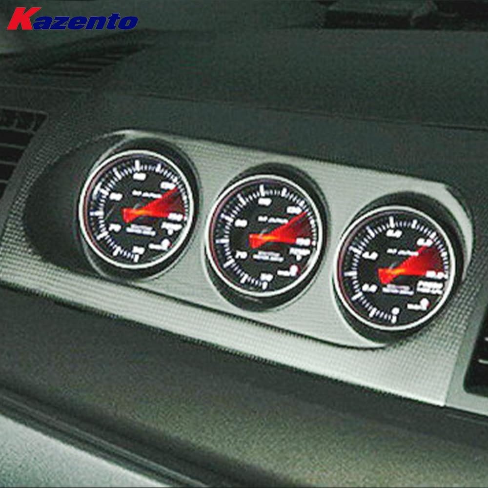 Kazento For Mitsubishi Evolution X EVO 10 (RHD) 07-16 M7 Carbon Triple Gauge Pod 60mm Kazento Carbon Parts 车身侧板 EVO10-POD-TRI-60R-CF
