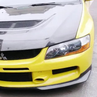 Kazento For Mitsubishi Lancer EVO 8 JP Style Carbon Fiber Front Lip Bumper Splitter