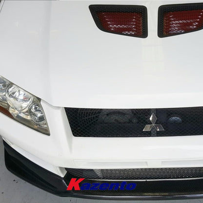 Kazento For Mitsubishi Lancer Evolution VII EVO 7 GTA CT9A Sedan 01-03 Carbon Front Lip