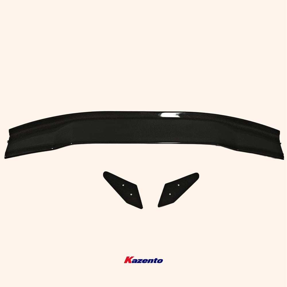 Kazento For Mustang 2015-2018 AP Style For Ford Wet Carbon Rear Trunk Bumper GT Spoiler Wing Kazento Carbon Parts 车身侧板 MUST1518-RS-AP-CF